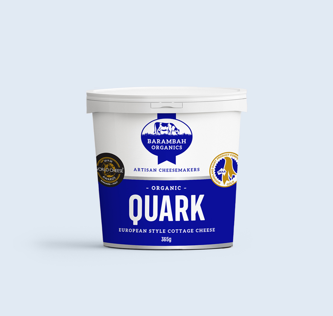 365g of Organic Quark - Organic Cottage Cheese - Barambah Organics
