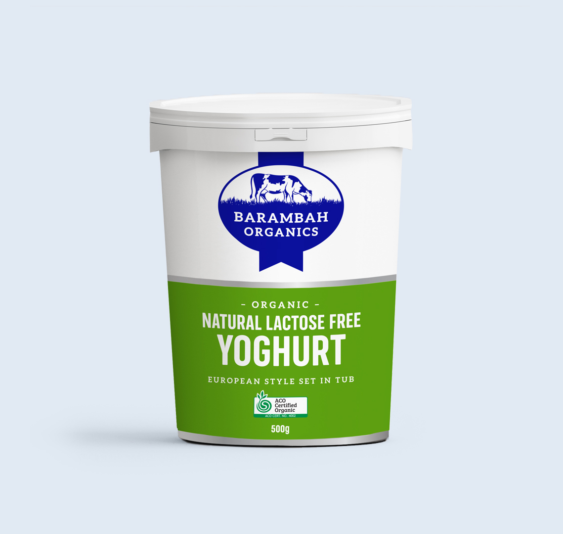500g of Natural Lactose Free Yoghurt - Barambah Lactose Free Yoghurt - Barambah Organics