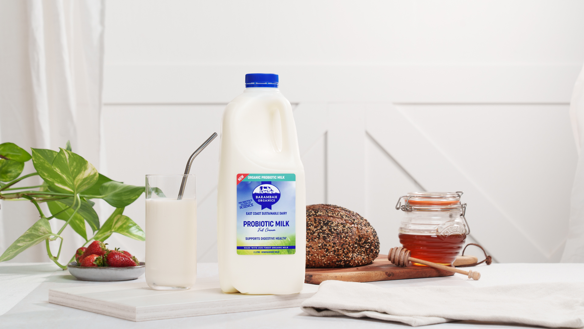 Organic Skim Milk  Barambah Organics