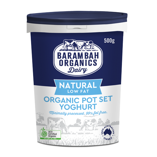 500g of Natural Low Fat Yoghurt - Natural Yoghurt - Barambah Organics