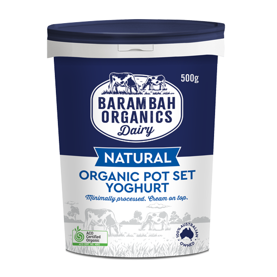 500g of All Natural Full Fat Yoghurt - Natural Yoghurt - Barambah Organics