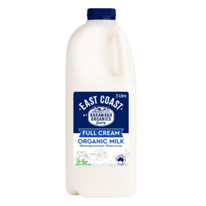 2 Liters of Full Cream Sustainable Milk - Organic Full Cream Milk - Barambah Organics